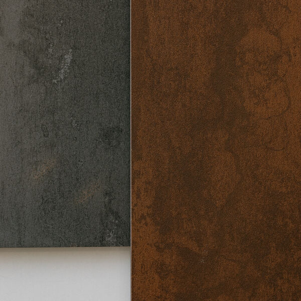 Photo de différents carrelages effet métal